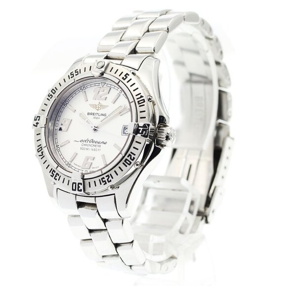 BREITLING Colt Ocean A57350 Date Silver Dial Quartz Ladies Watch - Picture 1 of 11